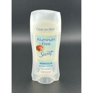 Secret Aluminum Free Solid Deodorant 48HR Odor Protection Ocean Scent 2.4 oz